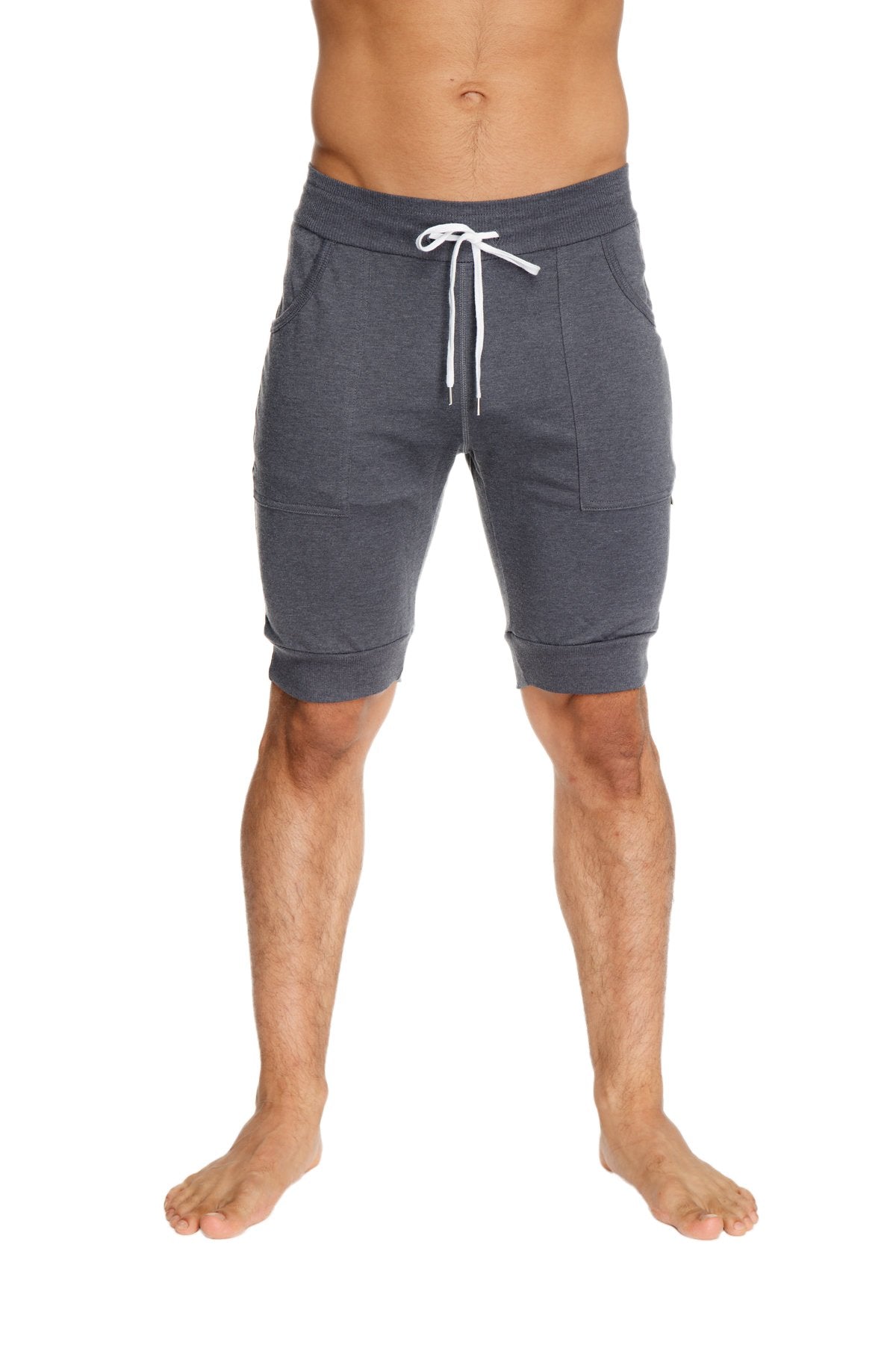 Cuffed Yoga Short (Charcoal) - Concordia Style Boutique