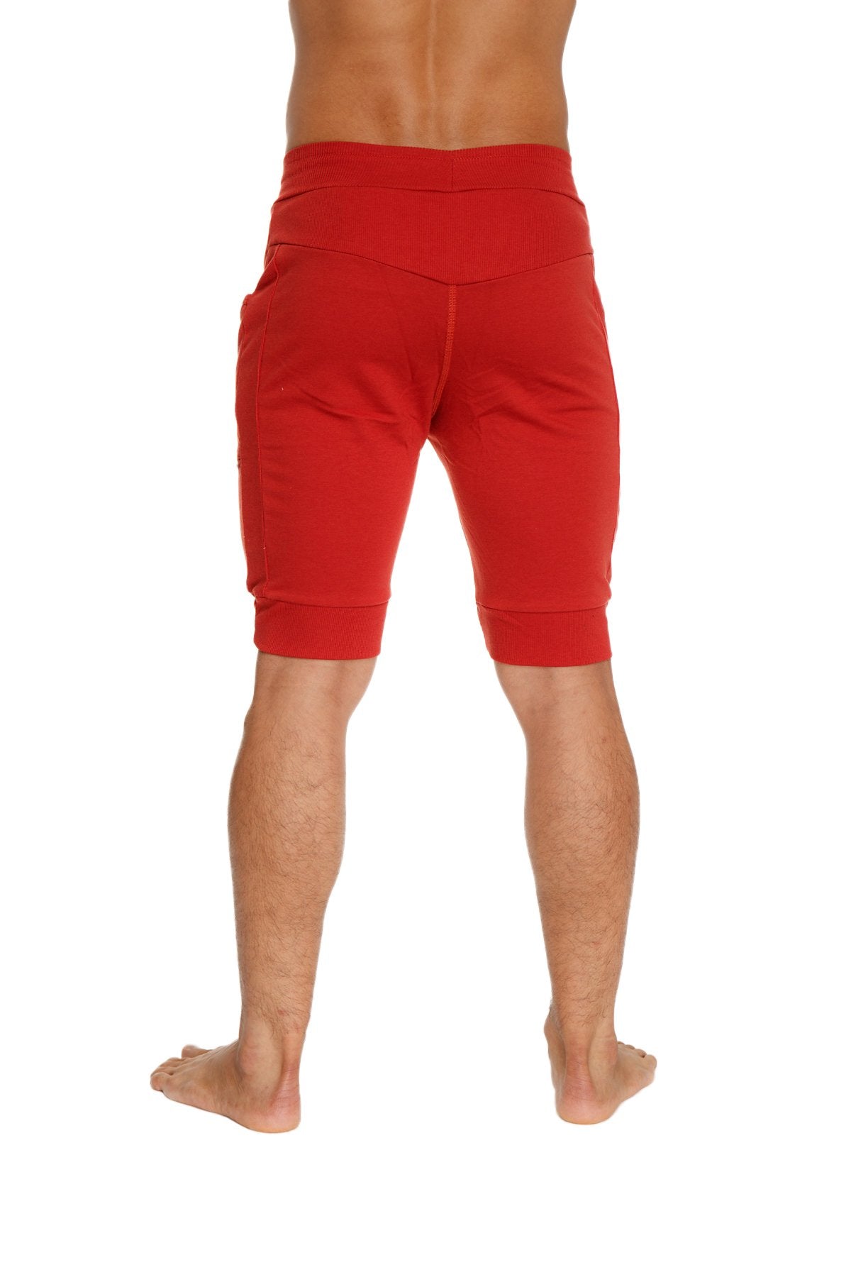 Cuffed Yoga Short (Cinnabar Red) - Concordia Style Boutique
