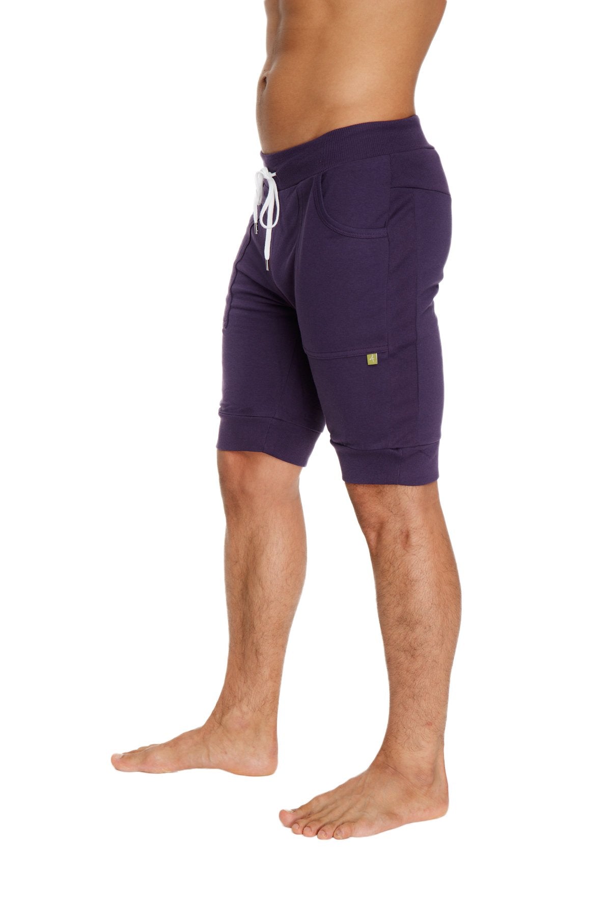 Cuffed Yoga Short (Eggplant) - Concordia Style Boutique