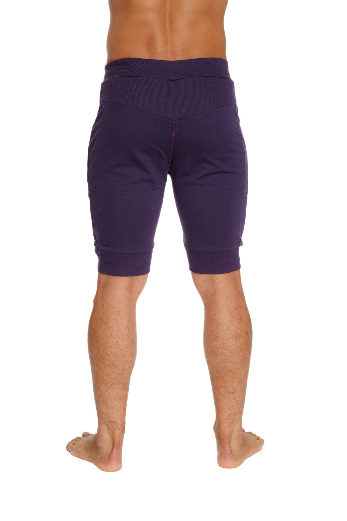 Cuffed Yoga Short (Eggplant) - Concordia Style Boutique