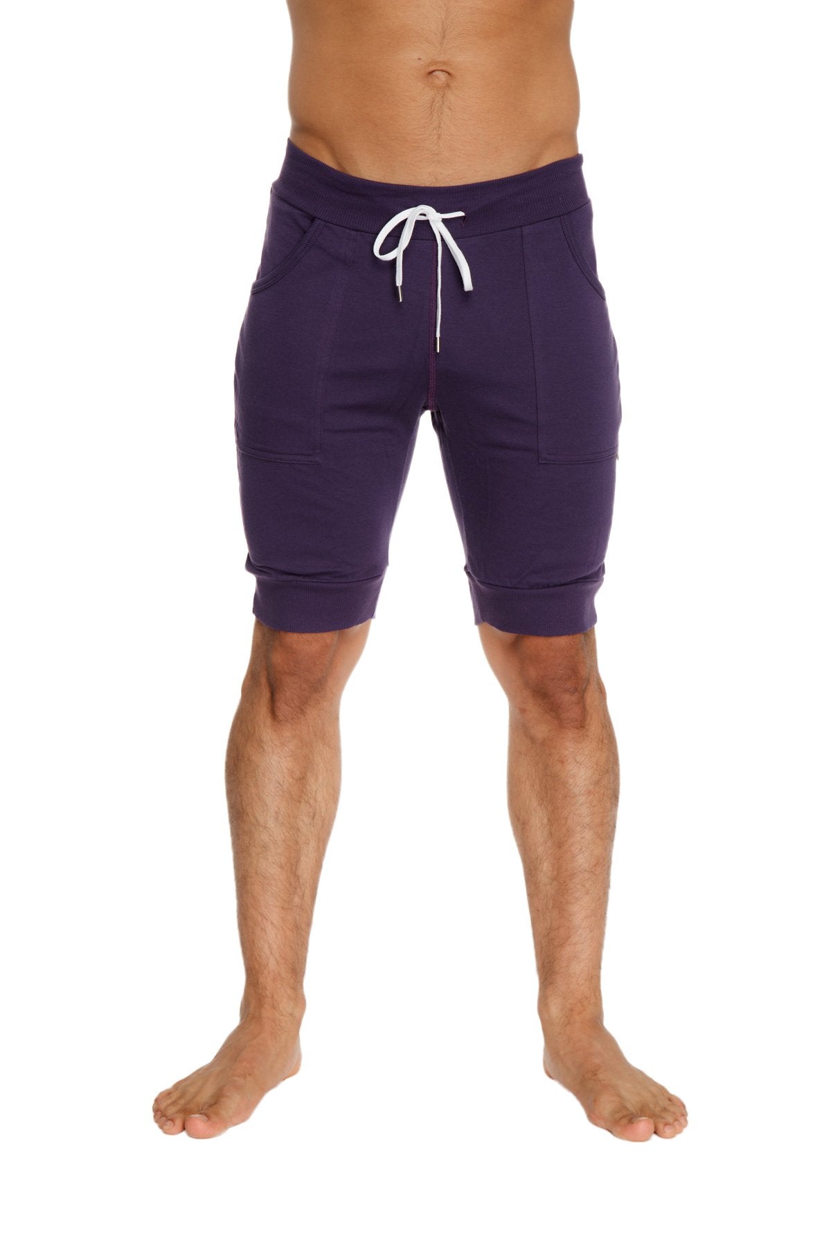 Cuffed Yoga Short (Eggplant) - Concordia Style Boutique