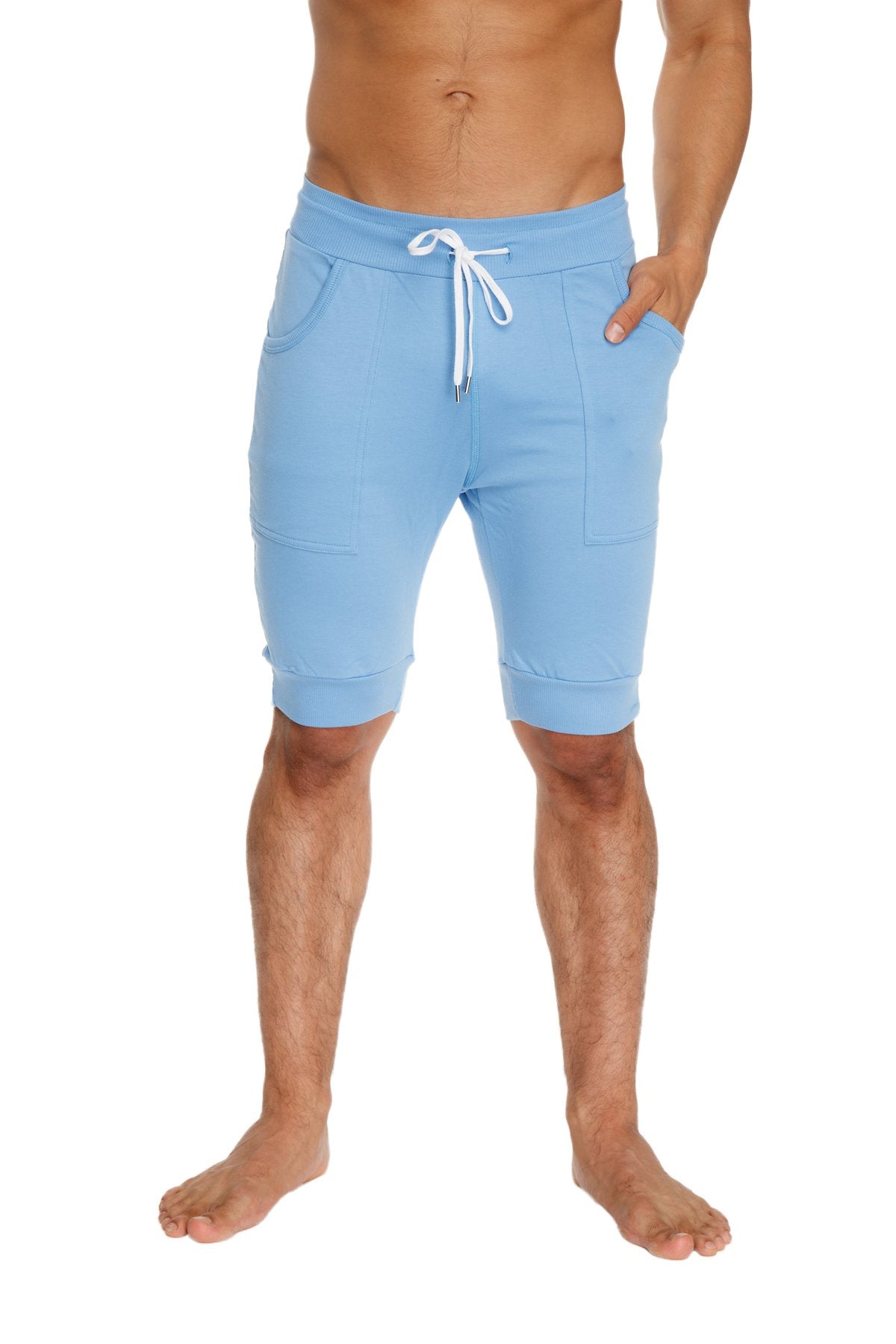 Cuffed Yoga Short (Ice Blue) - Concordia Style Boutique