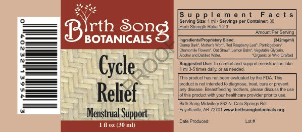 Menstrual Cycle Herbal Tincture with Cramp Bark, Natural Menstruation, and PMS Support For Women and Teens* - Concordia Style Boutique