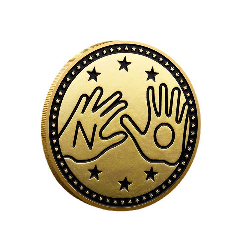 Commemorative Coin- Iron Painted - Yes / No - Concordia Style Boutique
