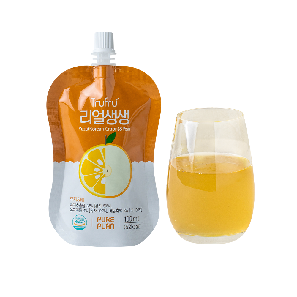 Trufru Yuja(Citron) Pear Juice Real Saengsaeng 3.3oz(100ml) Pouch - Concordia Style Boutique