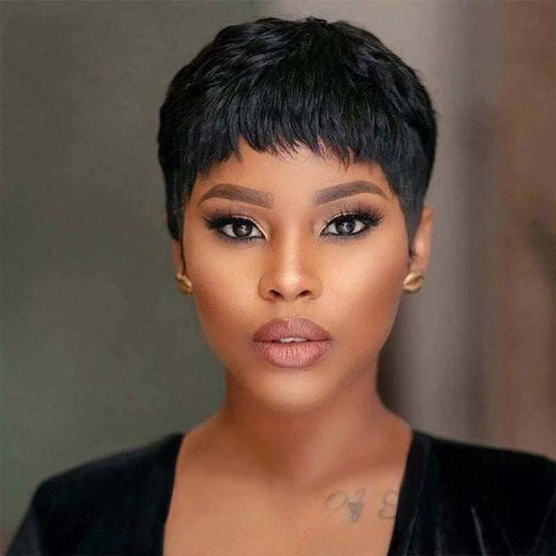 Women's Short Black Curly Wig - Concordia Style Boutique