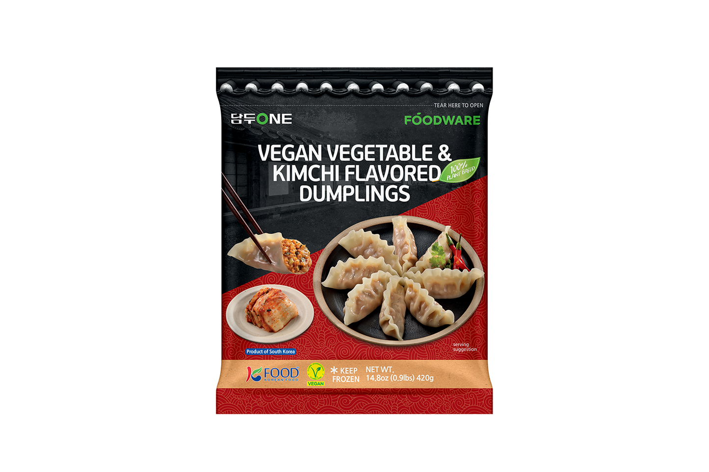 Damduone Vegan Kimchi Flavored Dumplings - Concordia Style Boutique