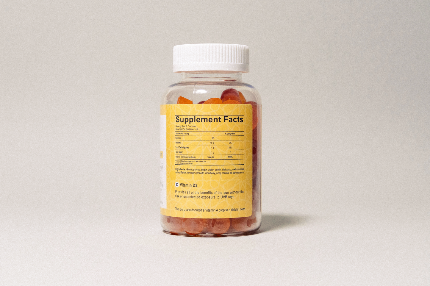 Halal Vitamin D3 2000 IU Gummies - 90 Count | Salaam Nutritionals - Concordia Style Boutique