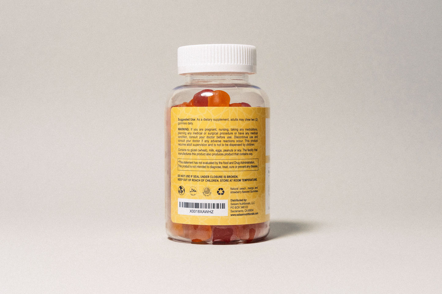 Halal Vitamin D3 2000 IU Gummies - 90 Count | Salaam Nutritionals - Concordia Style Boutique