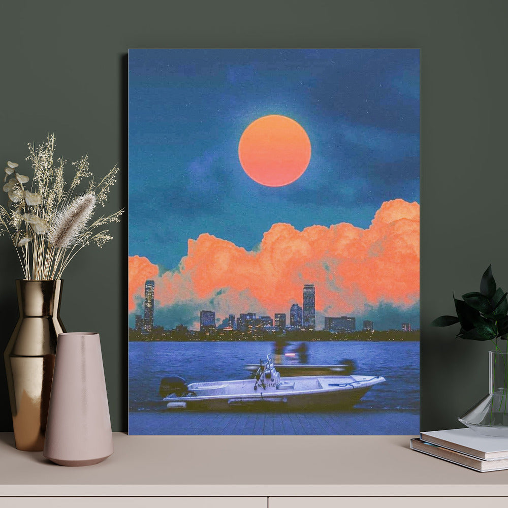Canvas Print Multiple sizes Unframed & Framed (Vertical) -" Boat Ride" - Premium Artwork from Concordia Style Boutique - Just $55.98! Shop now at Concordia Style Boutique