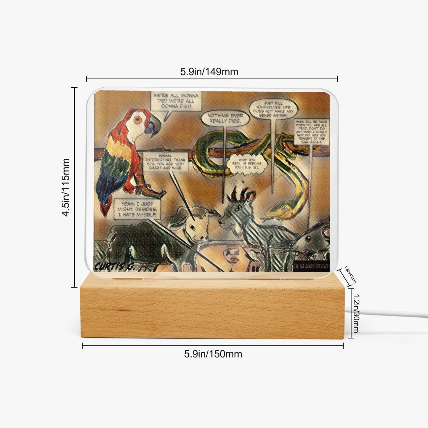 Acrylic Plaque with Stand - "Our Gang II" - Premium Acrylics from Concordia Style Boutique - Just $12.75! Shop now at Concordia Style Boutique