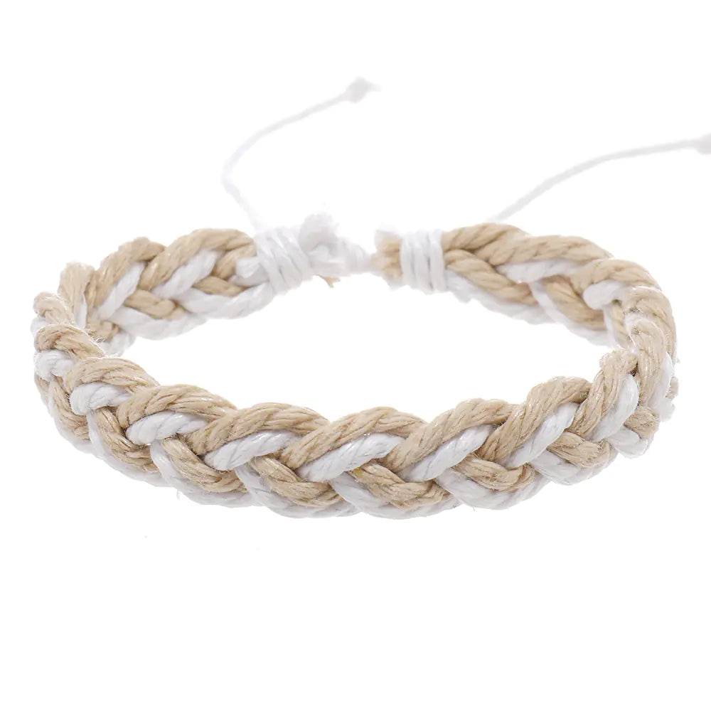 Handwoven Cotton String Bracelet in Artistic Style - Concordia Style Boutique