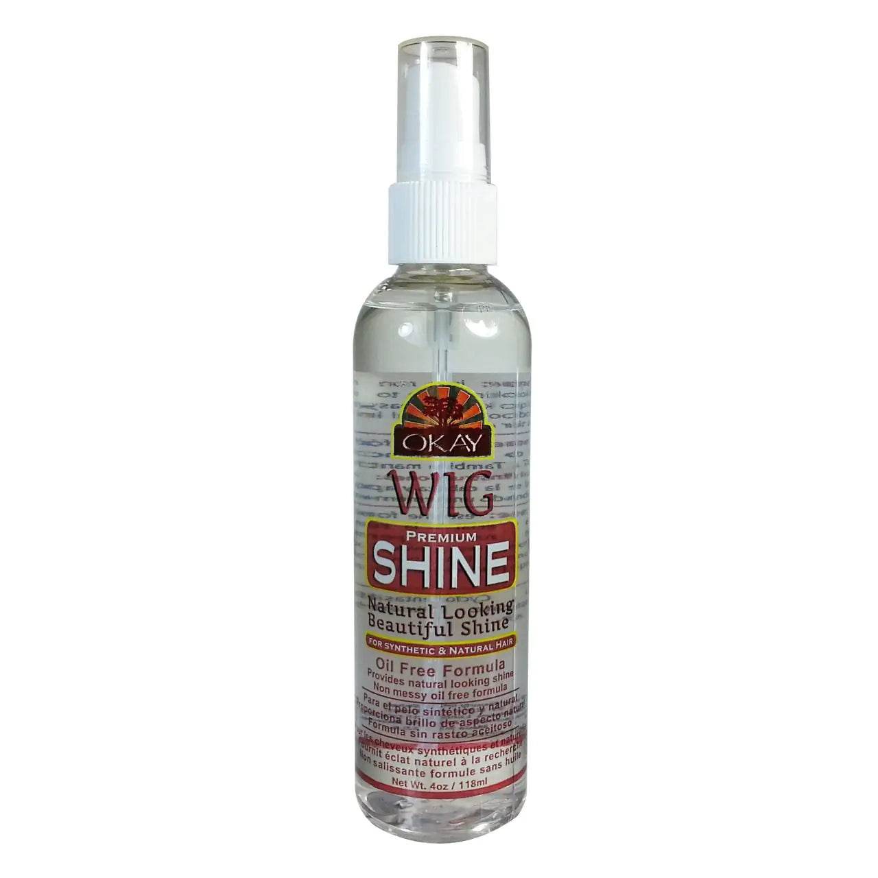 OKAY WIG SHINE OIL FREE FORMULA 4oz/118ml - Concordia Style Boutique