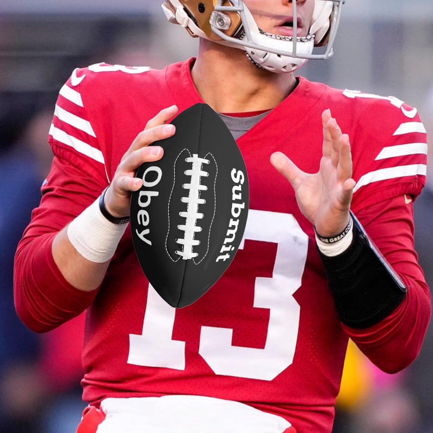 American Football - Only Two Panel Printed - Obey and Submit - Concordia Style Boutique