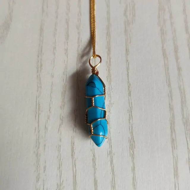 Natural Stone Pendant Necklace - Concordia Style Boutique