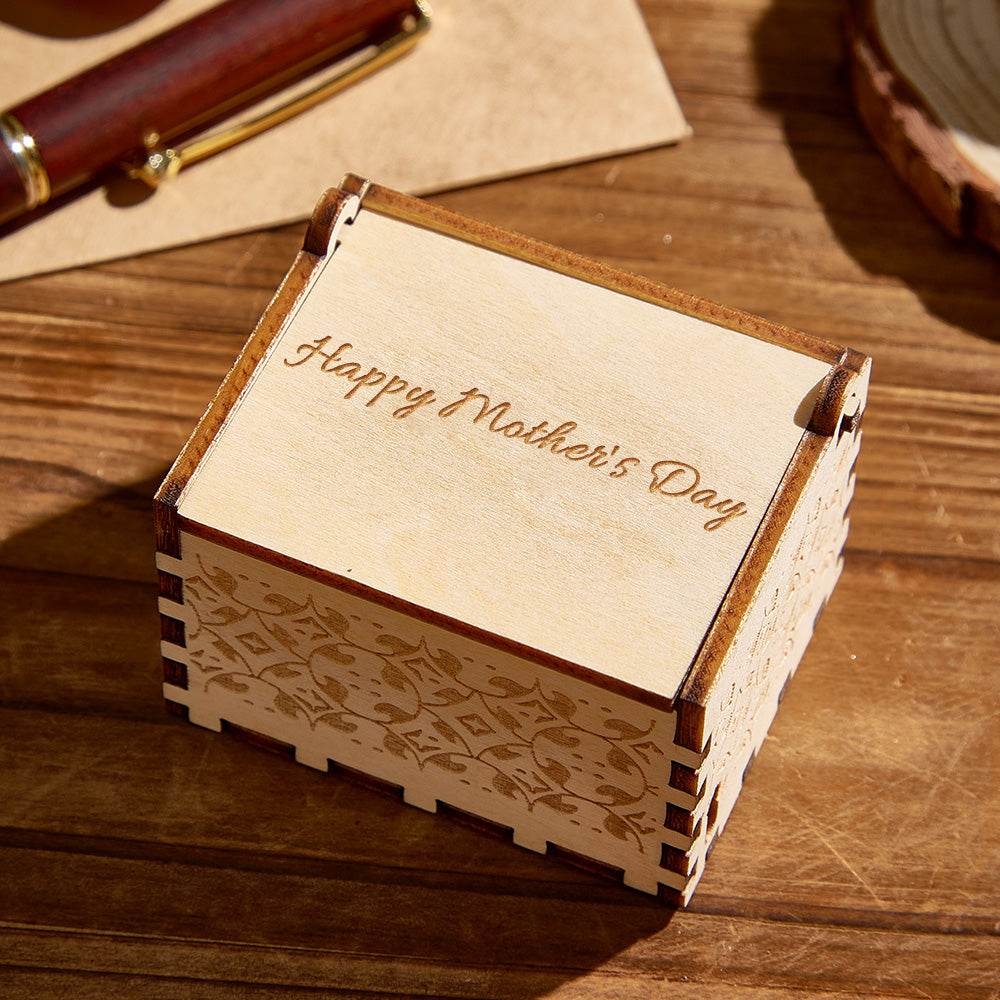 Personalized Wooden Photo Music Box Custom Heart Music Box Gift - Concordia Style Boutique