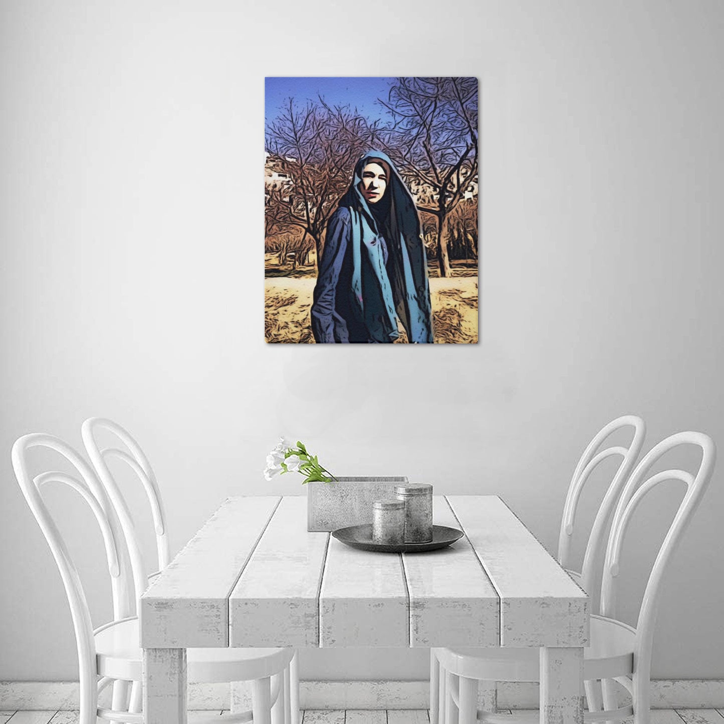 Frame Canvas Print 16"x20" (Made in USA) - "Linda In Kabul" - Premium Frame Canvas Print from Concordia Style Boutique - Just $48.82! Shop now at Concordia Style Boutique