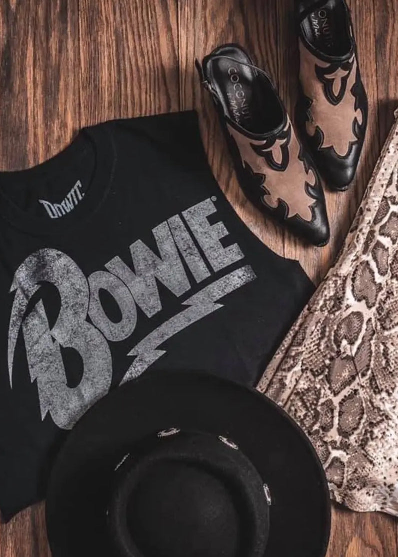 David Bowie Cropped Tee by Goodie Two Sleeves - Concordia Style Boutique