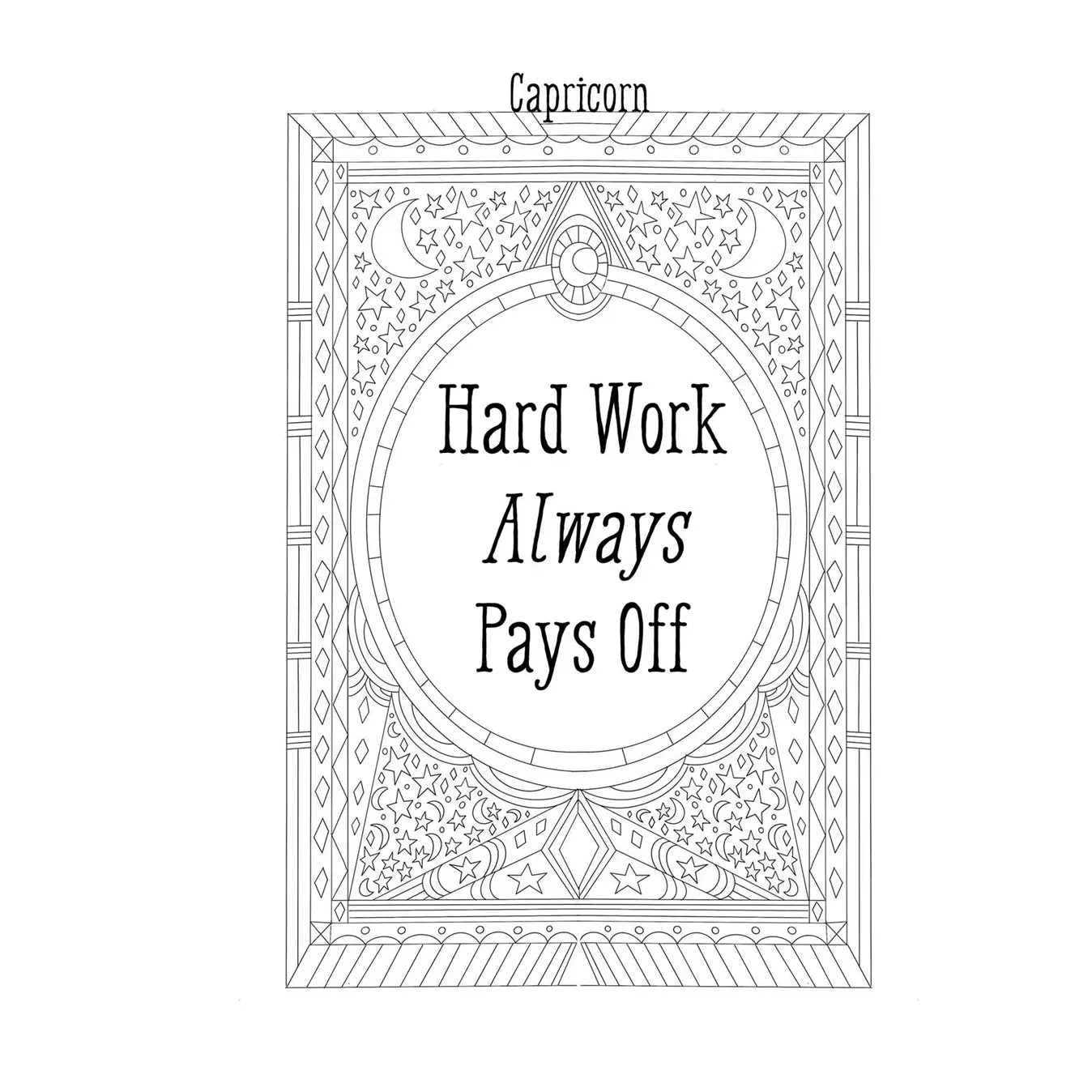 Coloring Book Capricorn - Concordia Style Boutique