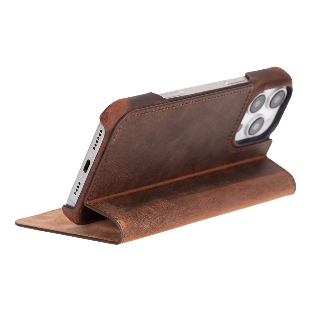 Decatur Leather iPhone 16 Pro Max Folio Case - Concordia Style Boutique