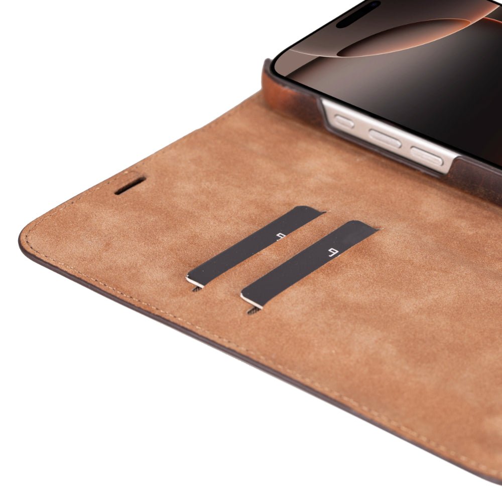 Decatur Leather iPhone 16 Pro Max Folio Case - Concordia Style Boutique