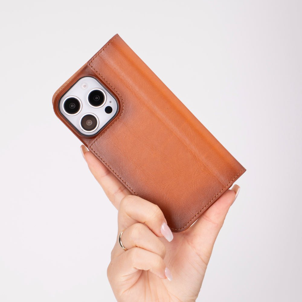Decatur Leather iPhone 16 Pro Max Folio Case - Concordia Style Boutique