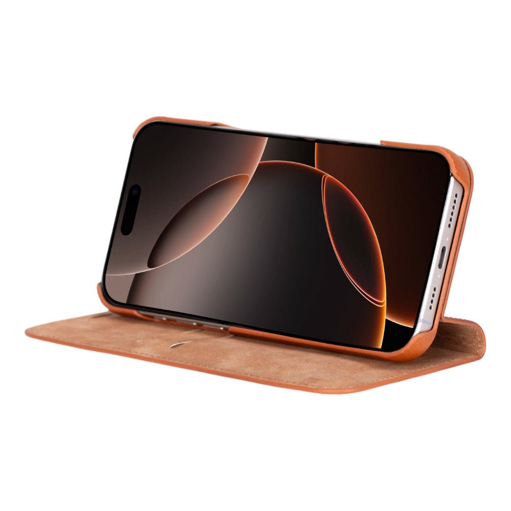 Decatur Leather iPhone 16 Pro Max Folio Case - Concordia Style Boutique