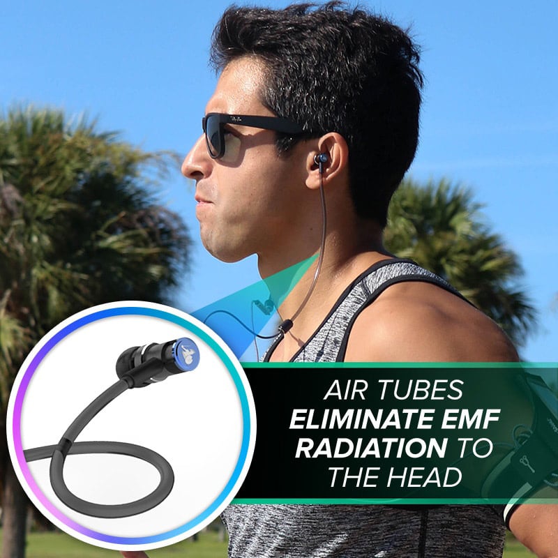 EMF Radiation-Free Earbuds Air Tube Stereo Headphones - Concordia Style Boutique