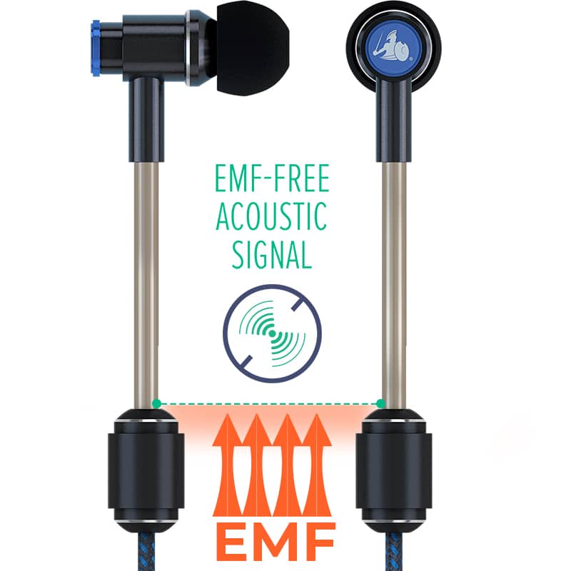 EMF Radiation-Free Earbuds Air Tube Stereo Headphones - Concordia Style Boutique