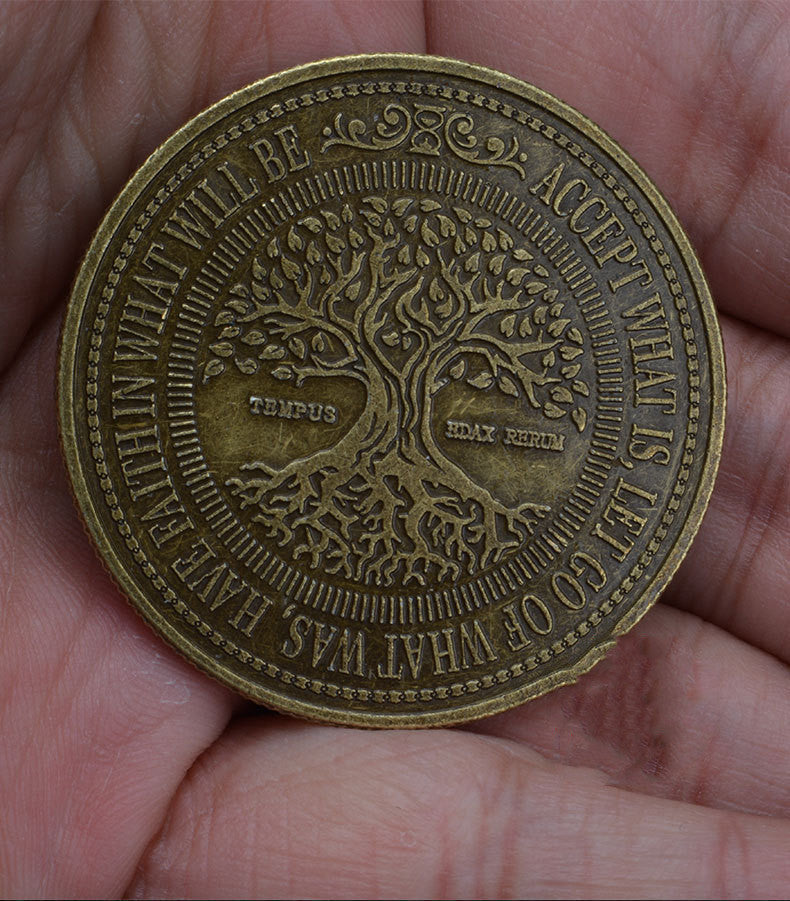 Embossed Tree Of Life Commemorative Coin - Concordia Style Boutique
