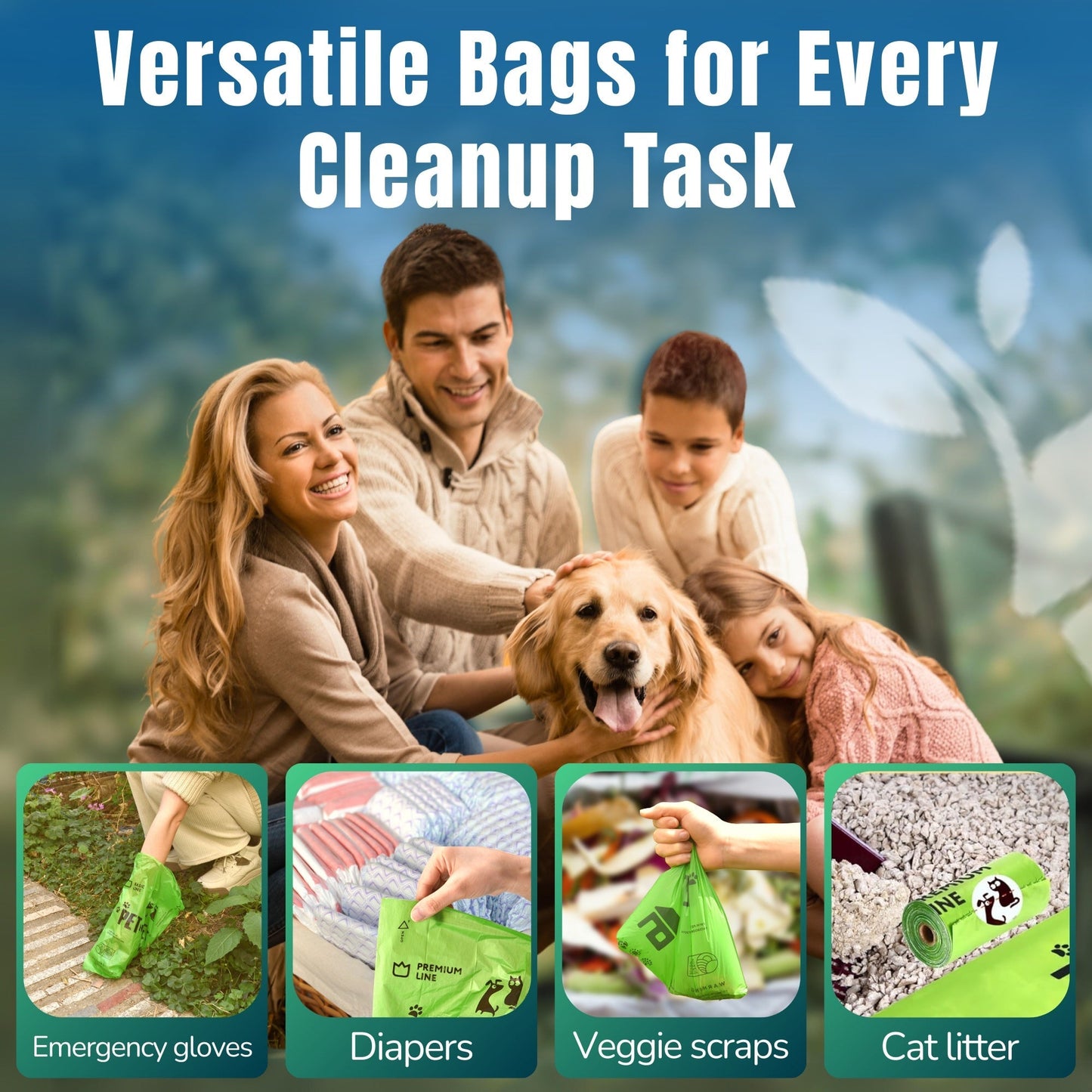 Dog Poop Bags with Dispenser 720