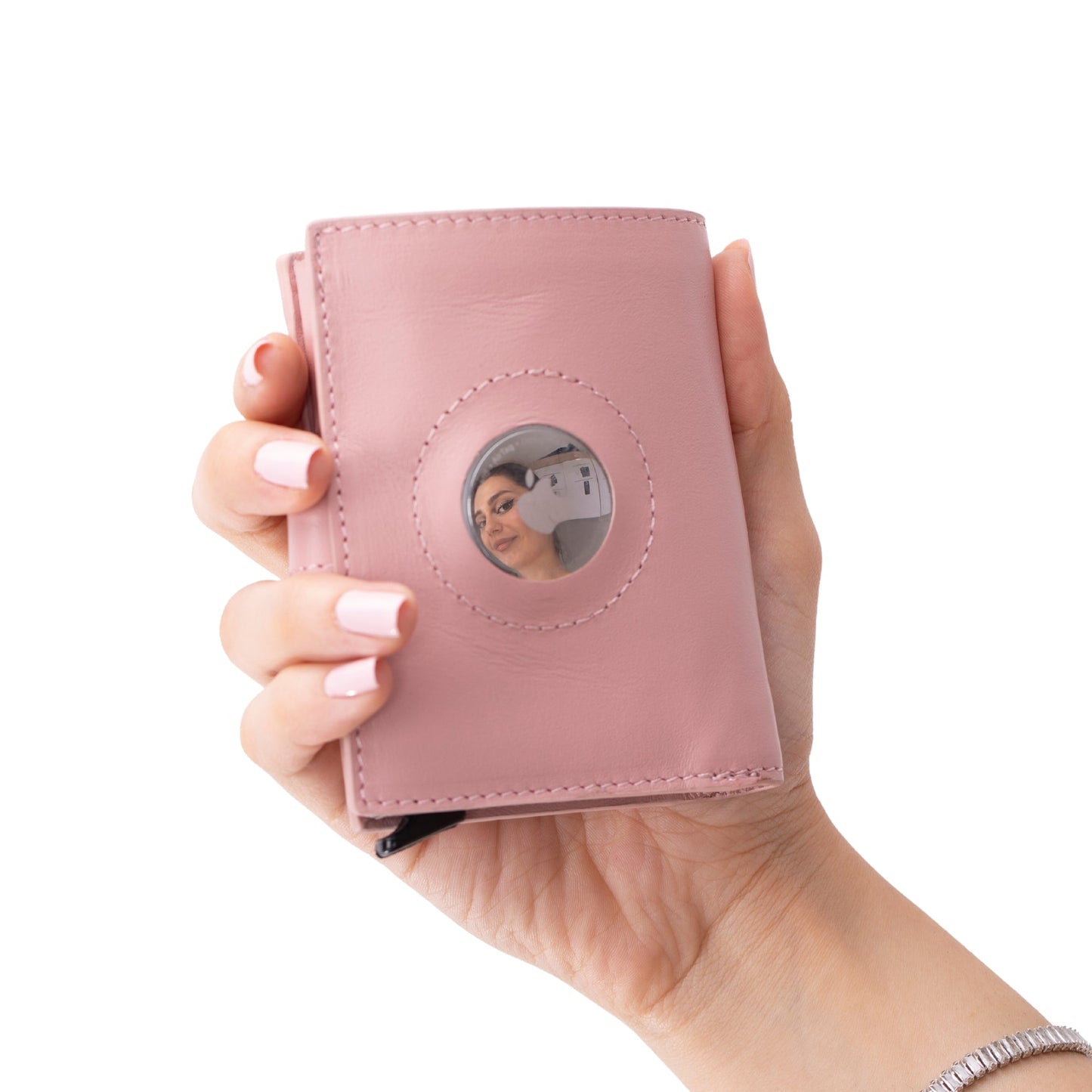 Douglas Genuine Leather Pop-Up Wallet with AirTag Slot - RFID Blocking Cardholder - Concordia Style Boutique