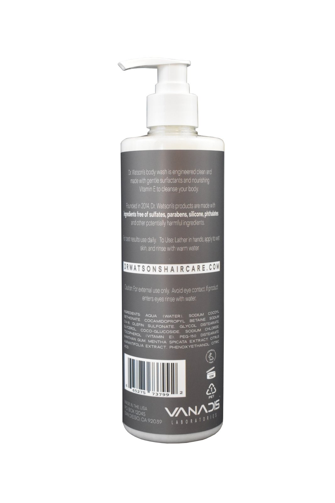 Dr. Watson's Hair & Body Care | Invigorating Body Wash | 16 Oz. - Concordia Style Boutique