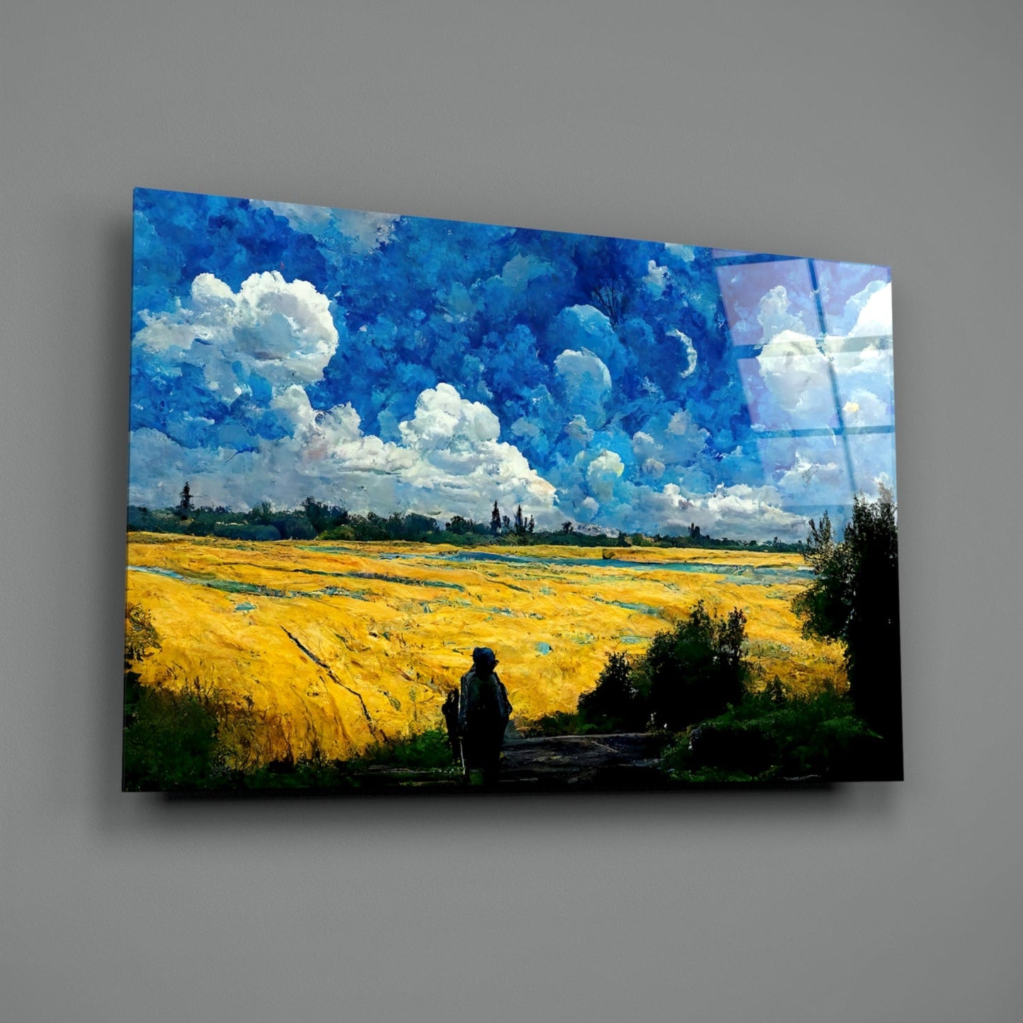 Cloudy Day Glass Glass Art || Designer Collection