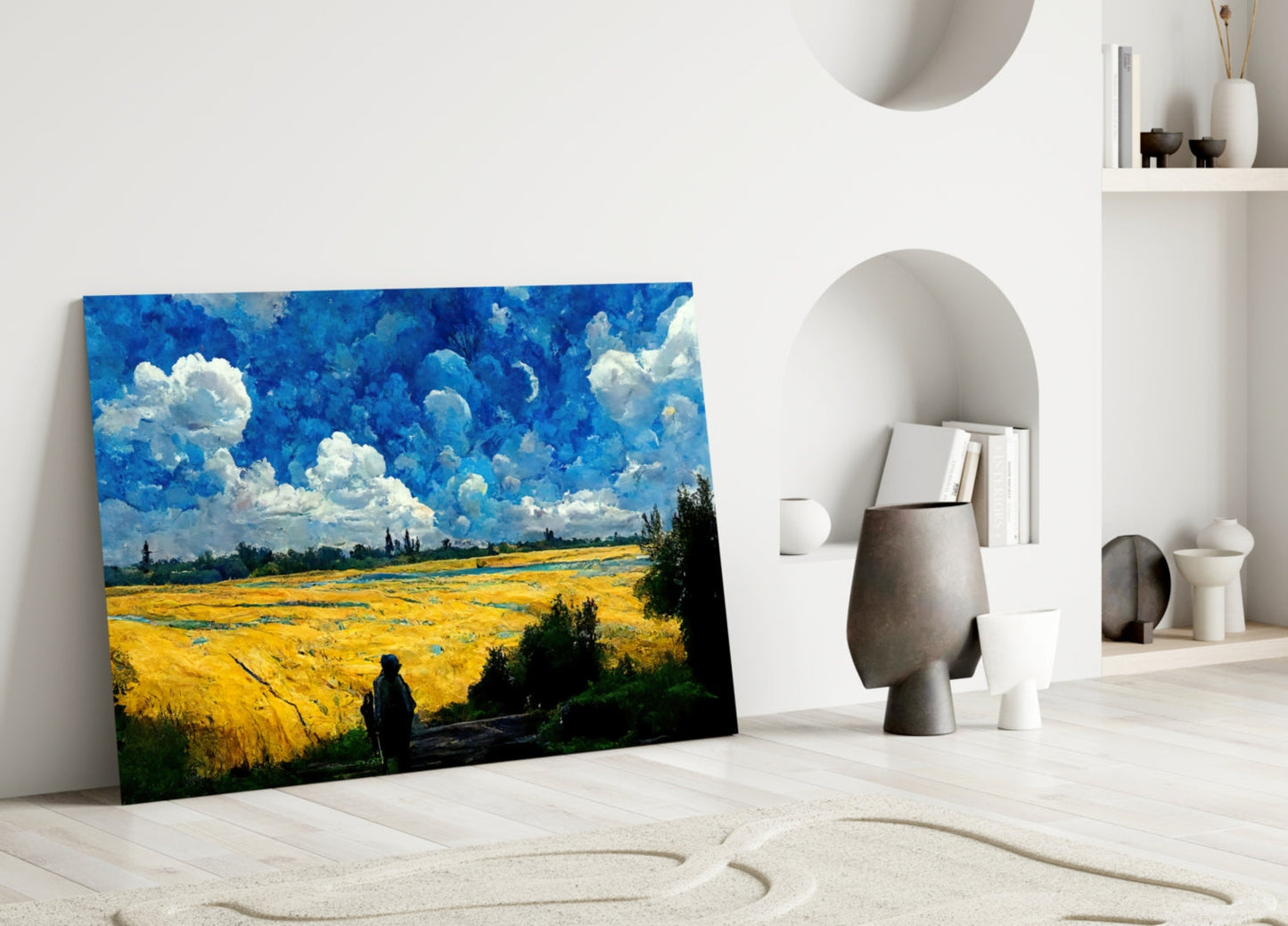 Cloudy Day Glass Glass Art || Designer Collection