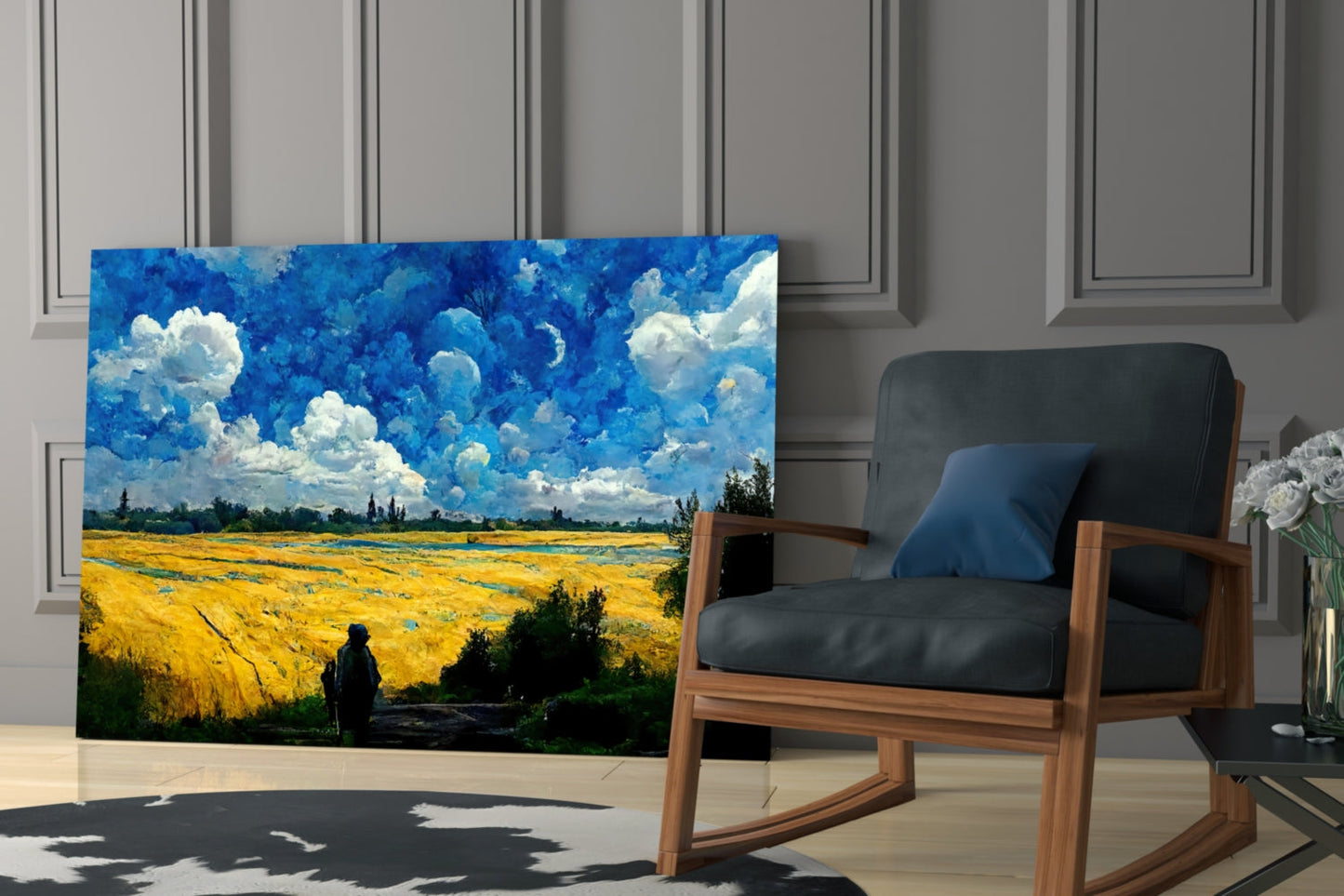 Cloudy Day Glass Glass Art || Designer Collection