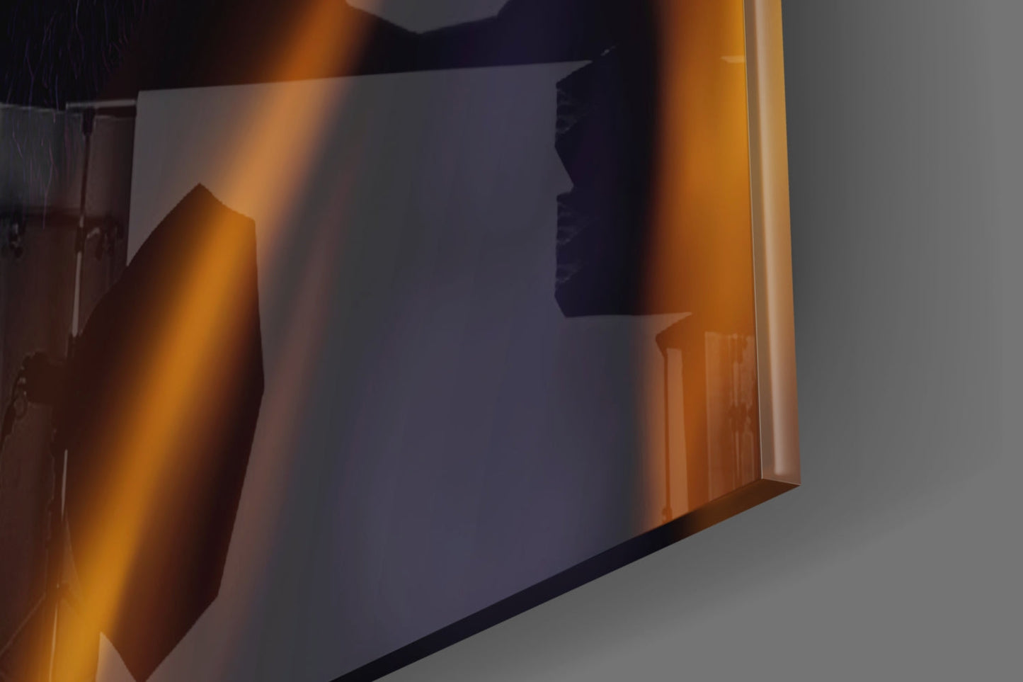 Angry Smile Glass Wall Art || Designer Collection
