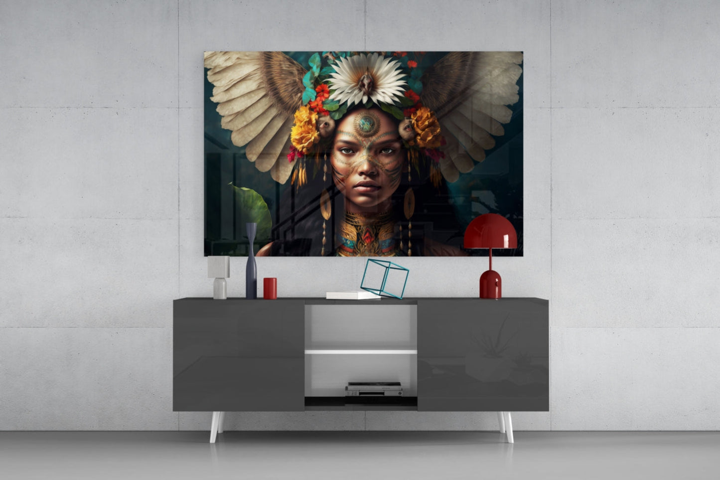 Beauty of the Clan Glass Wall Art || Designer Collection