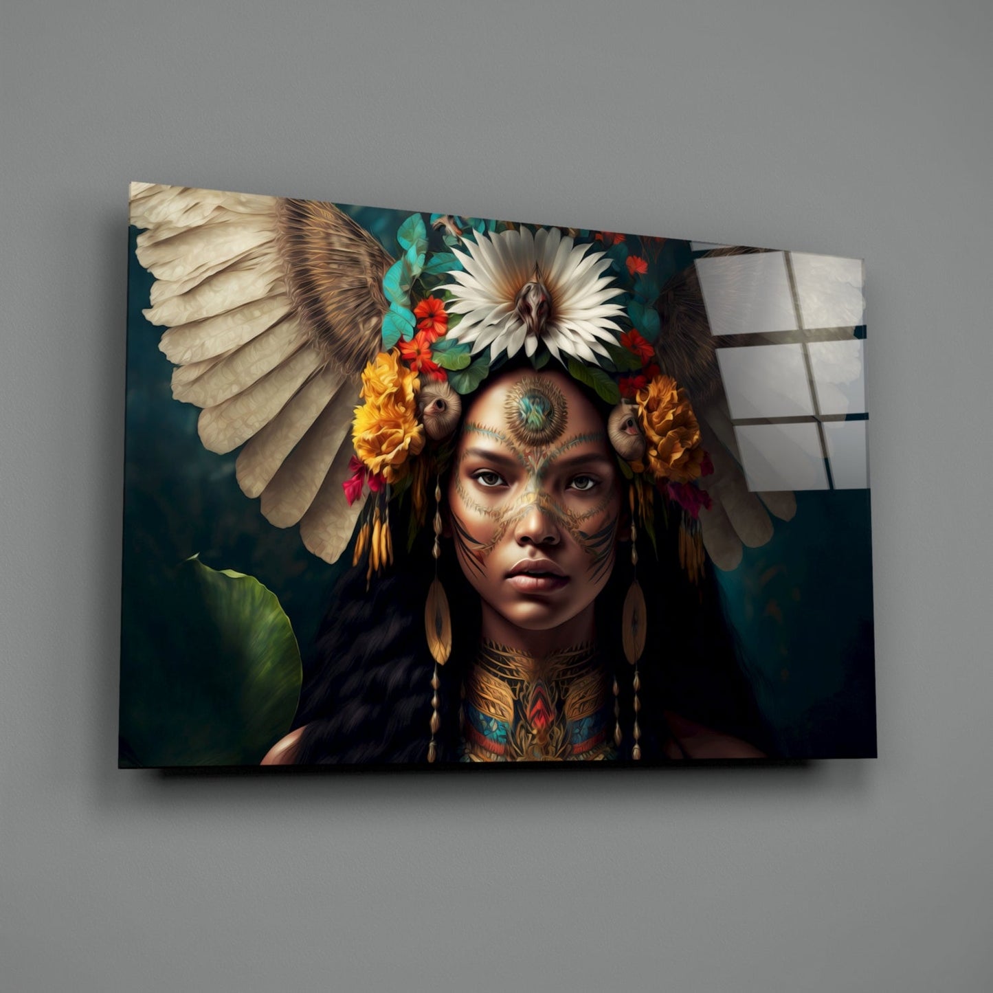 Beauty of the Clan Glass Wall Art || Designer Collection