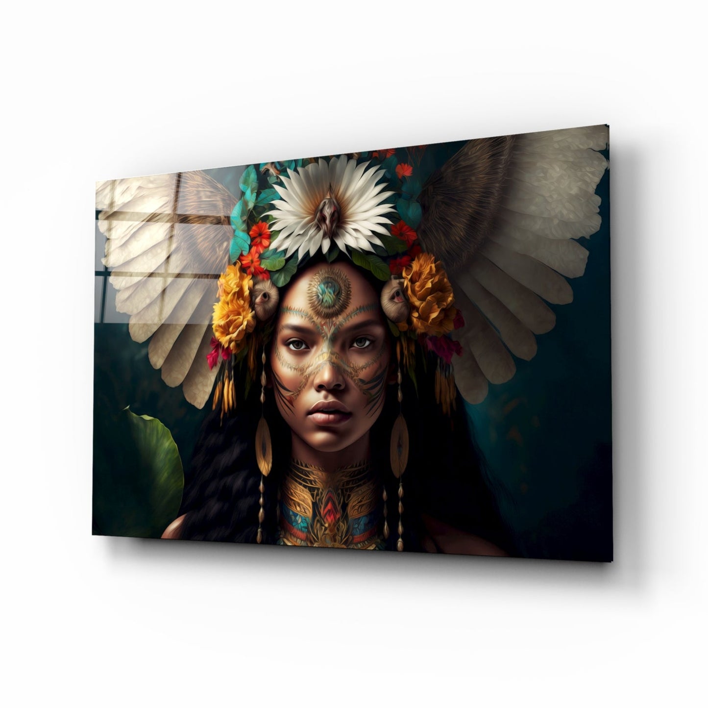Beauty of the Clan Glass Wall Art || Designer Collection