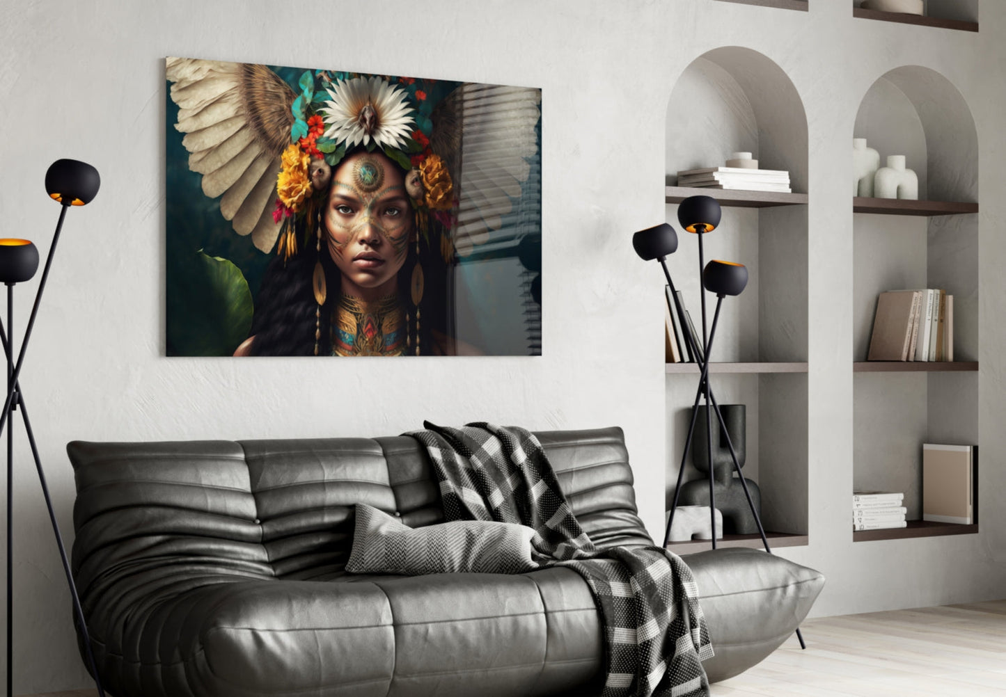 Beauty of the Clan Glass Wall Art || Designer Collection