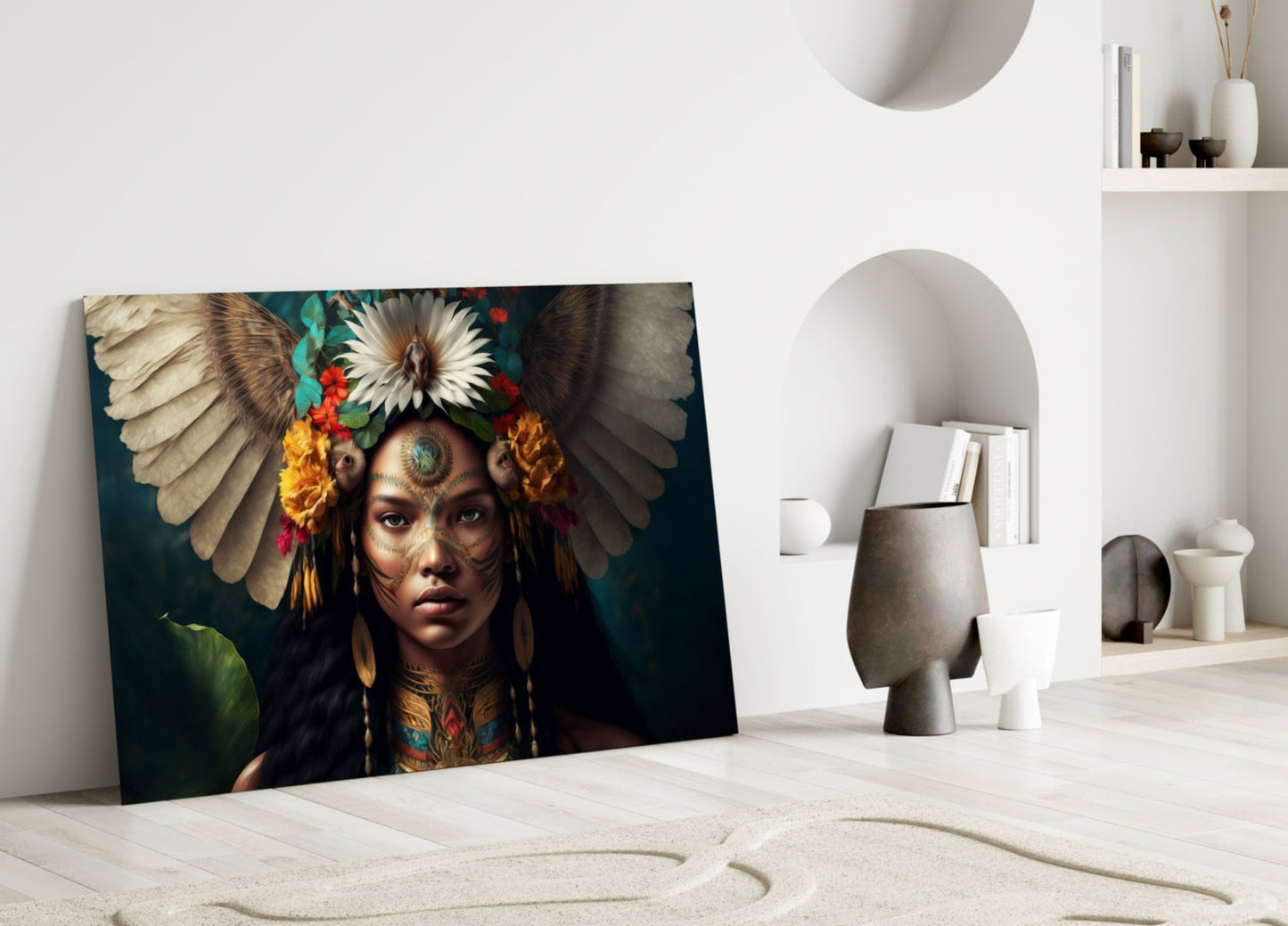 Beauty of the Clan Glass Wall Art || Designer Collection
