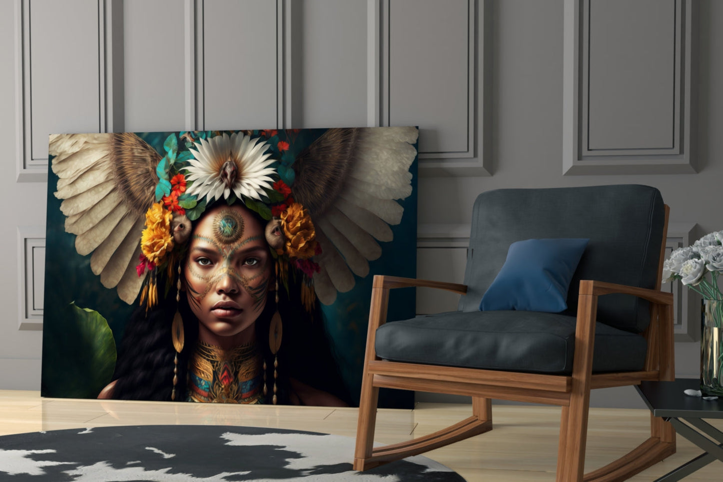Beauty of the Clan Glass Wall Art || Designer Collection