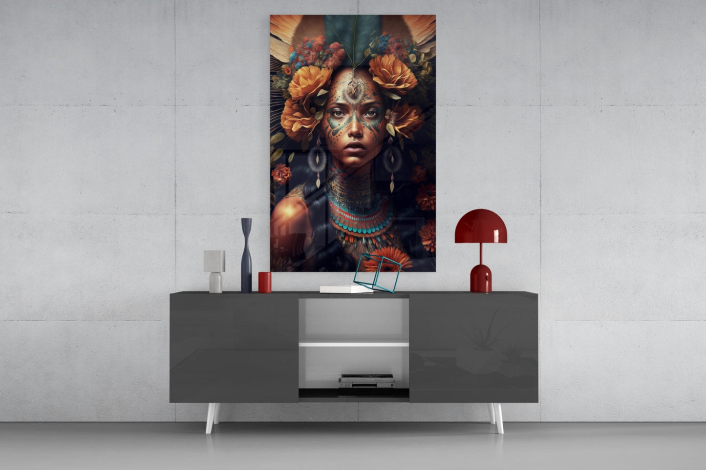 Beauty of the Clan Glass Wall Art || Designer Collection