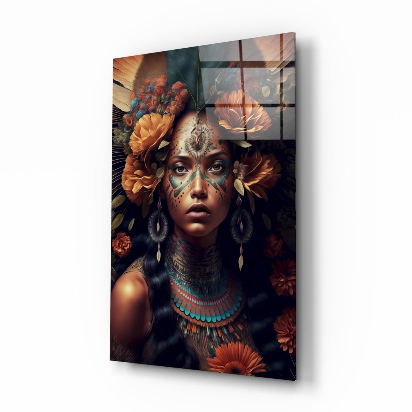 Beauty of the Clan Glass Wall Art || Designer Collection