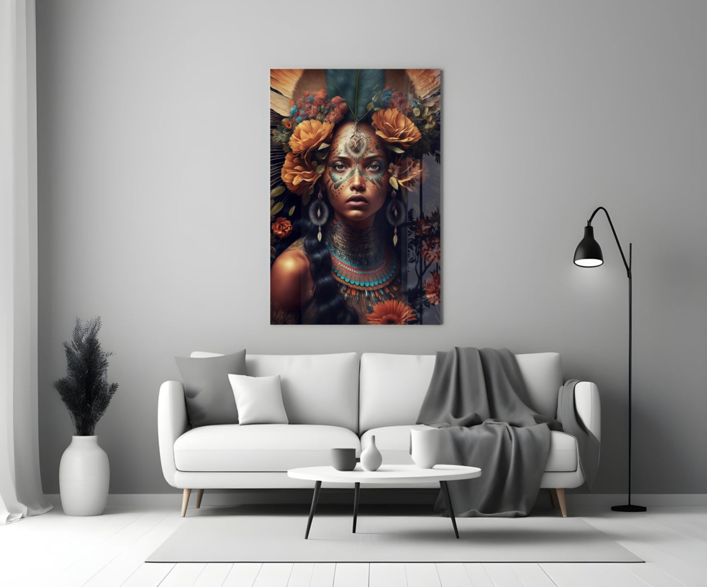 Beauty of the Clan Glass Wall Art || Designer Collection