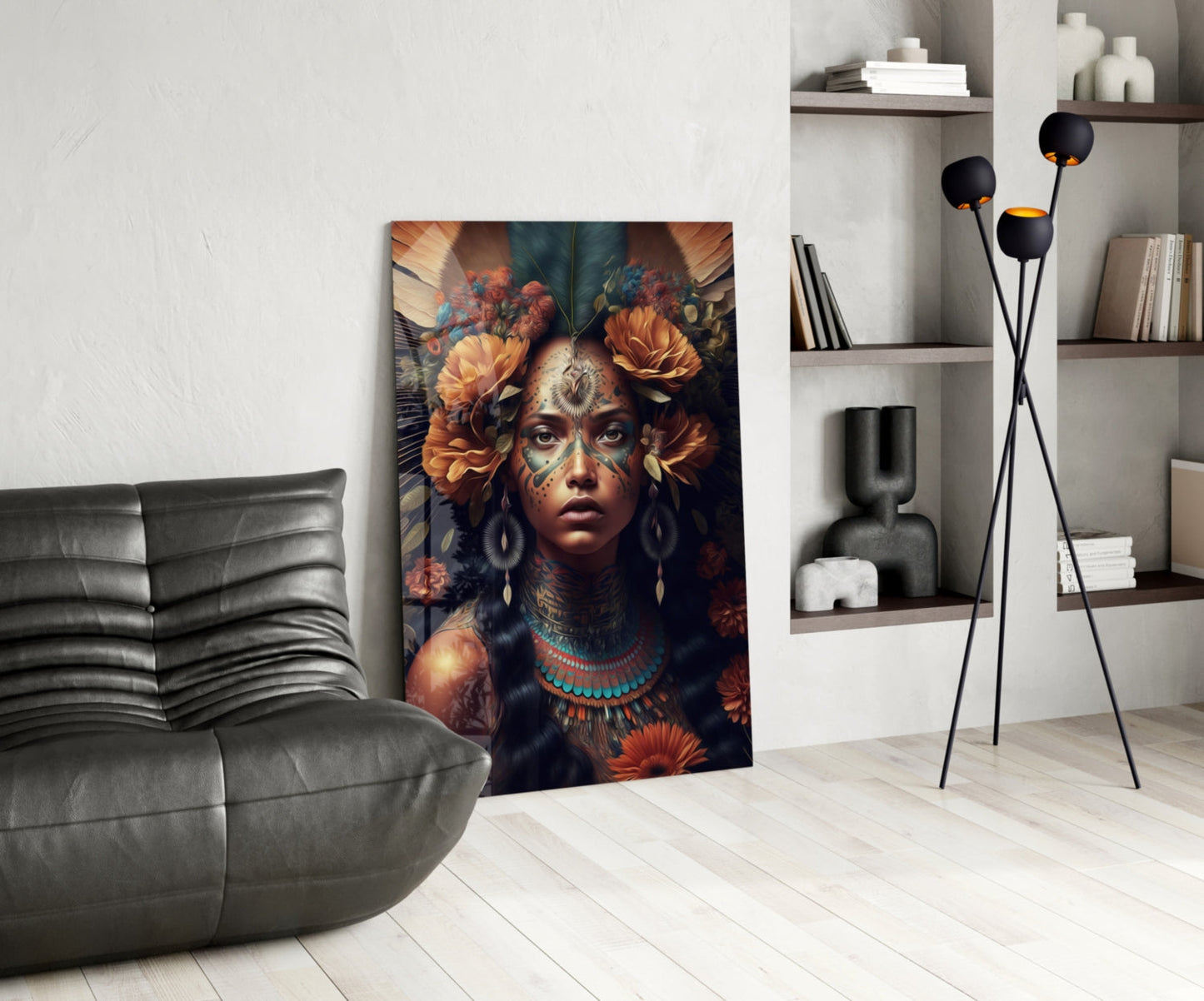Beauty of the Clan Glass Wall Art || Designer Collection