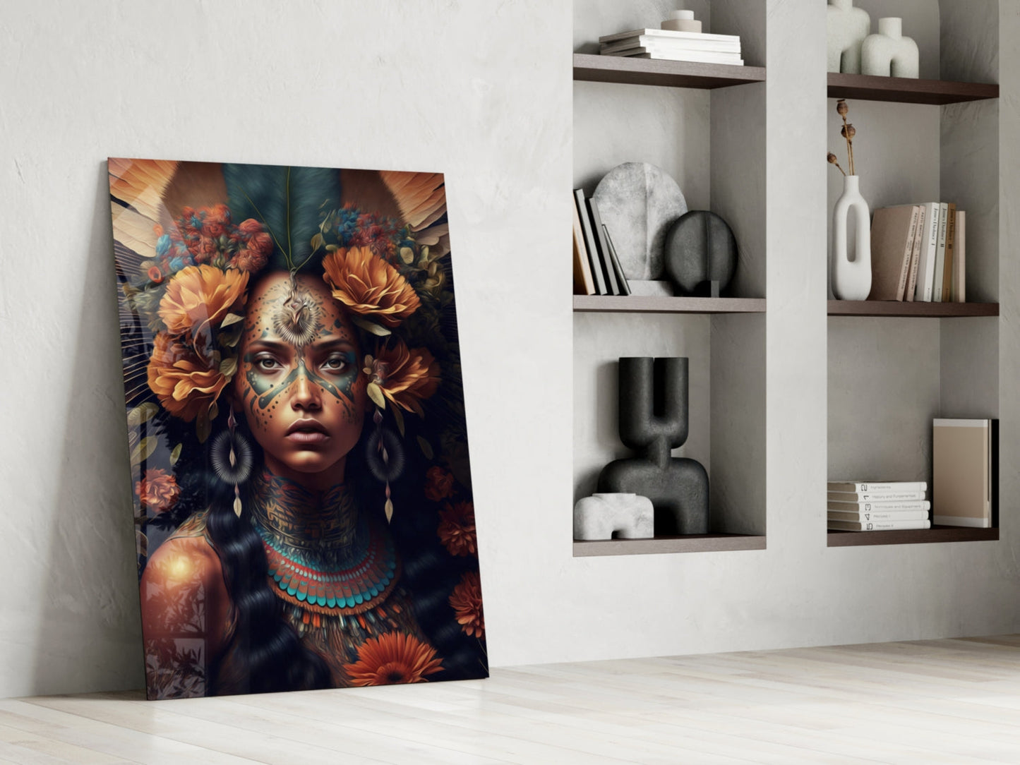 Beauty of the Clan Glass Wall Art || Designer Collection