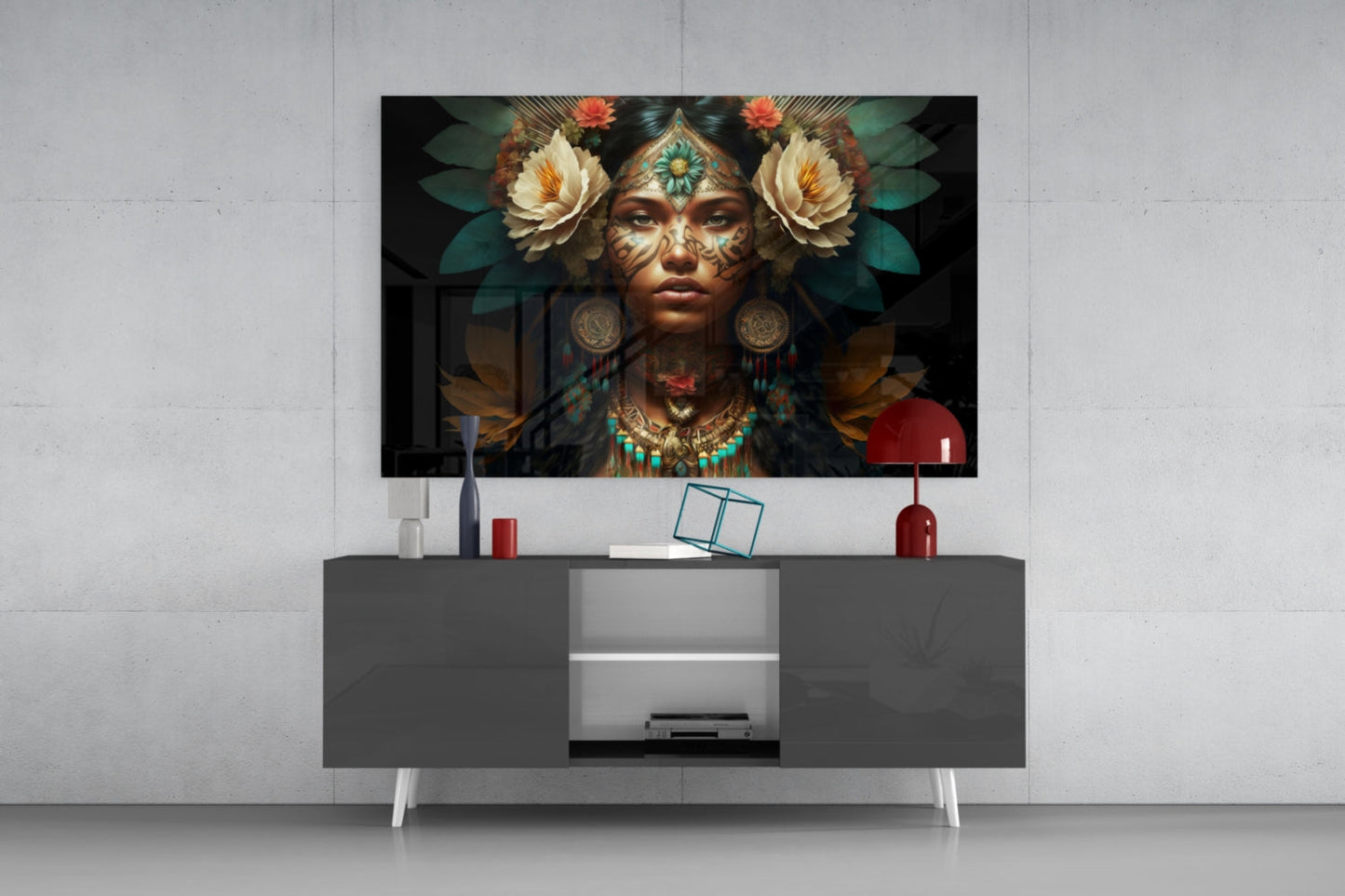 Beauty of the Clan Glass Wall Art || Designer Collection