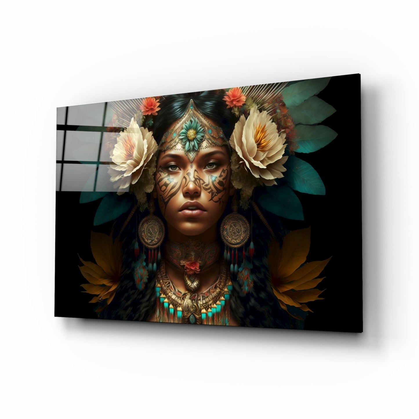 Beauty of the Clan Glass Wall Art || Designer Collection